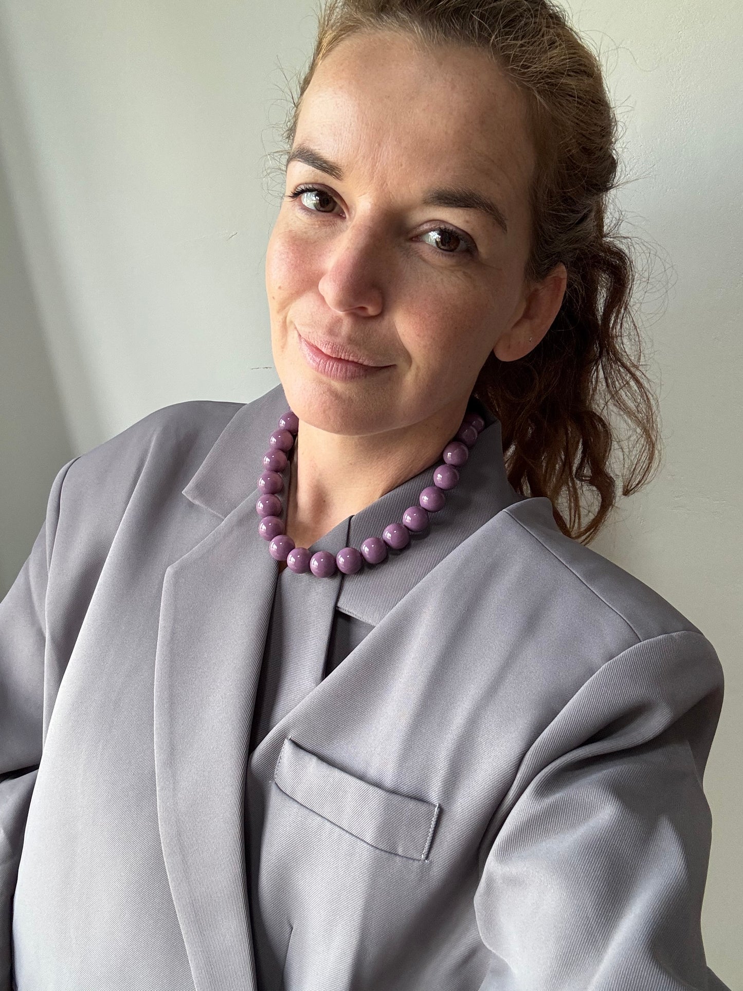 Kralen ketting - Paars