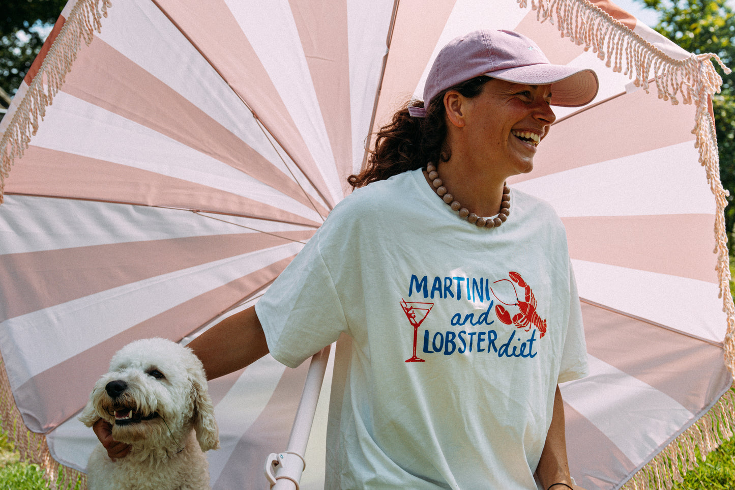 Martini and lobster diet t-shirt