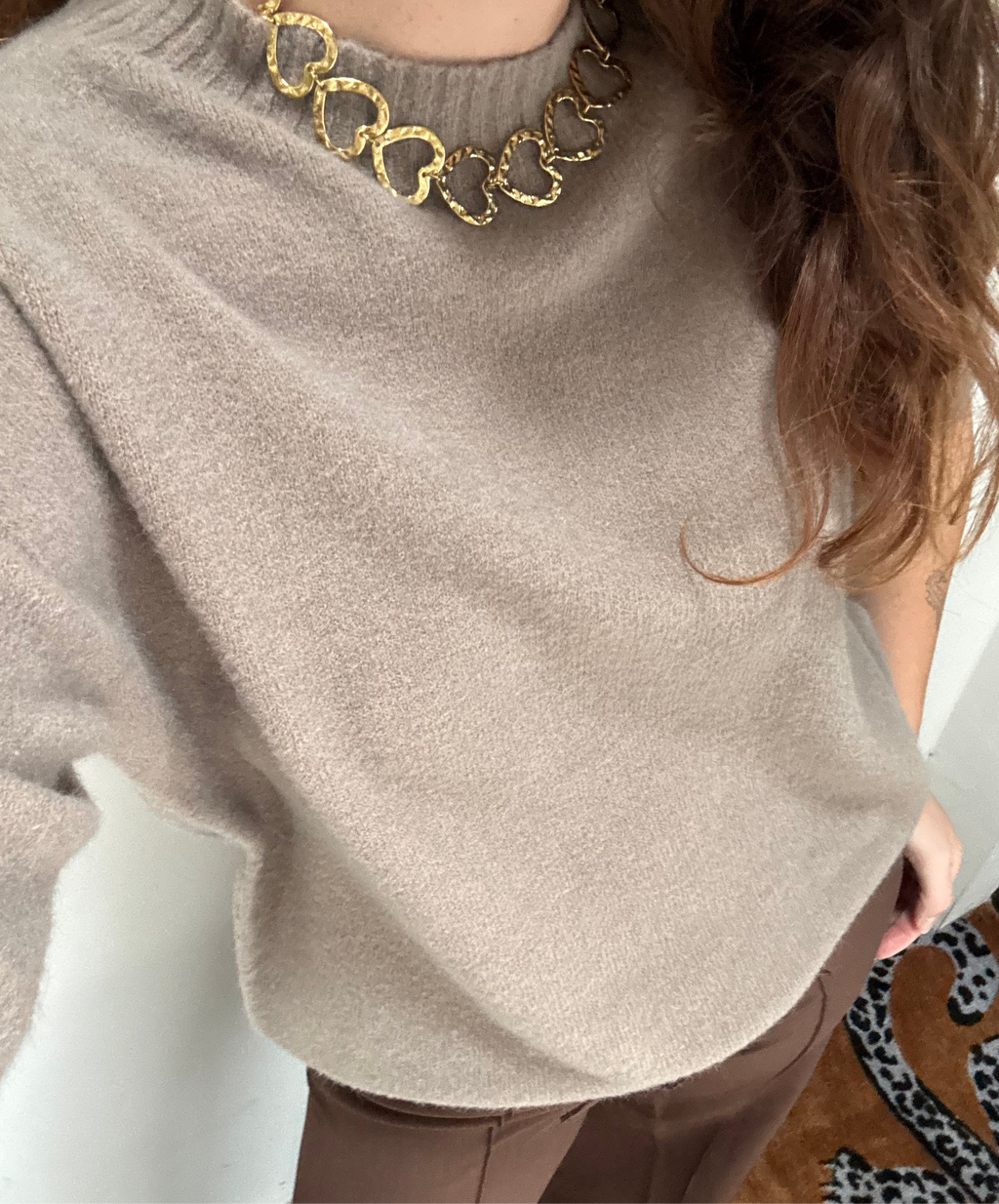 Infinity hartjes ketting - Goud