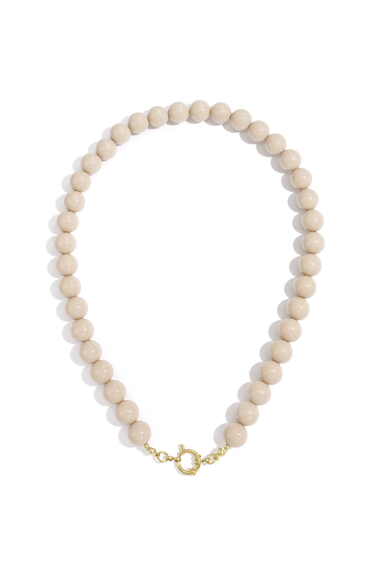 Kralen ketting - Beige