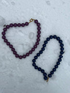 Kralen ketting - blauw