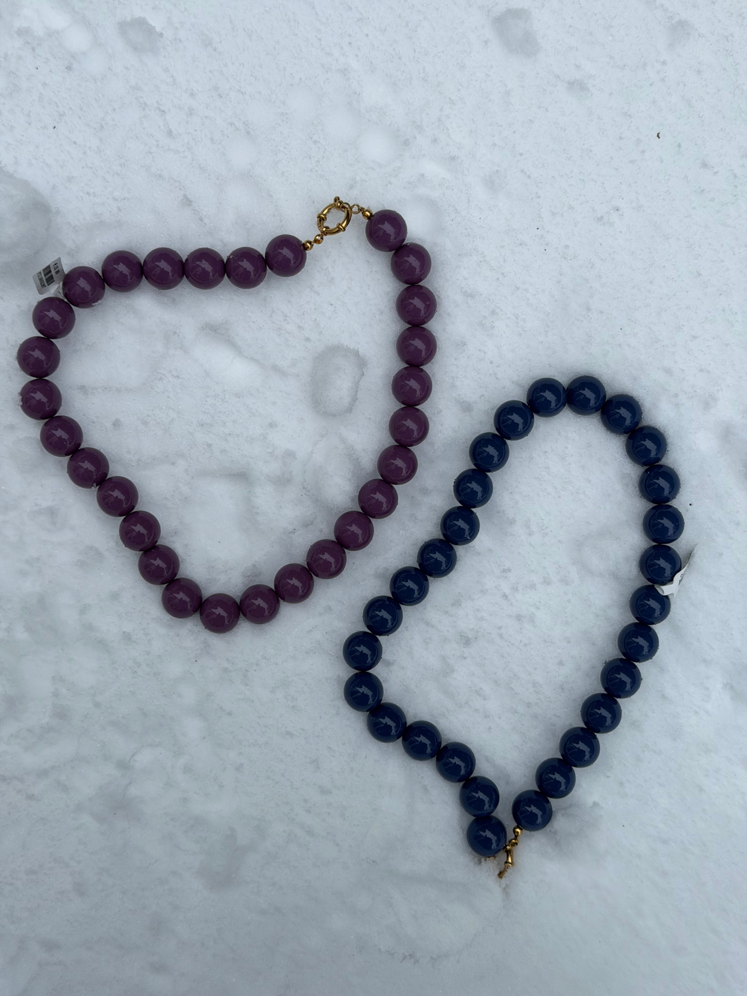 Kralen ketting - blauw