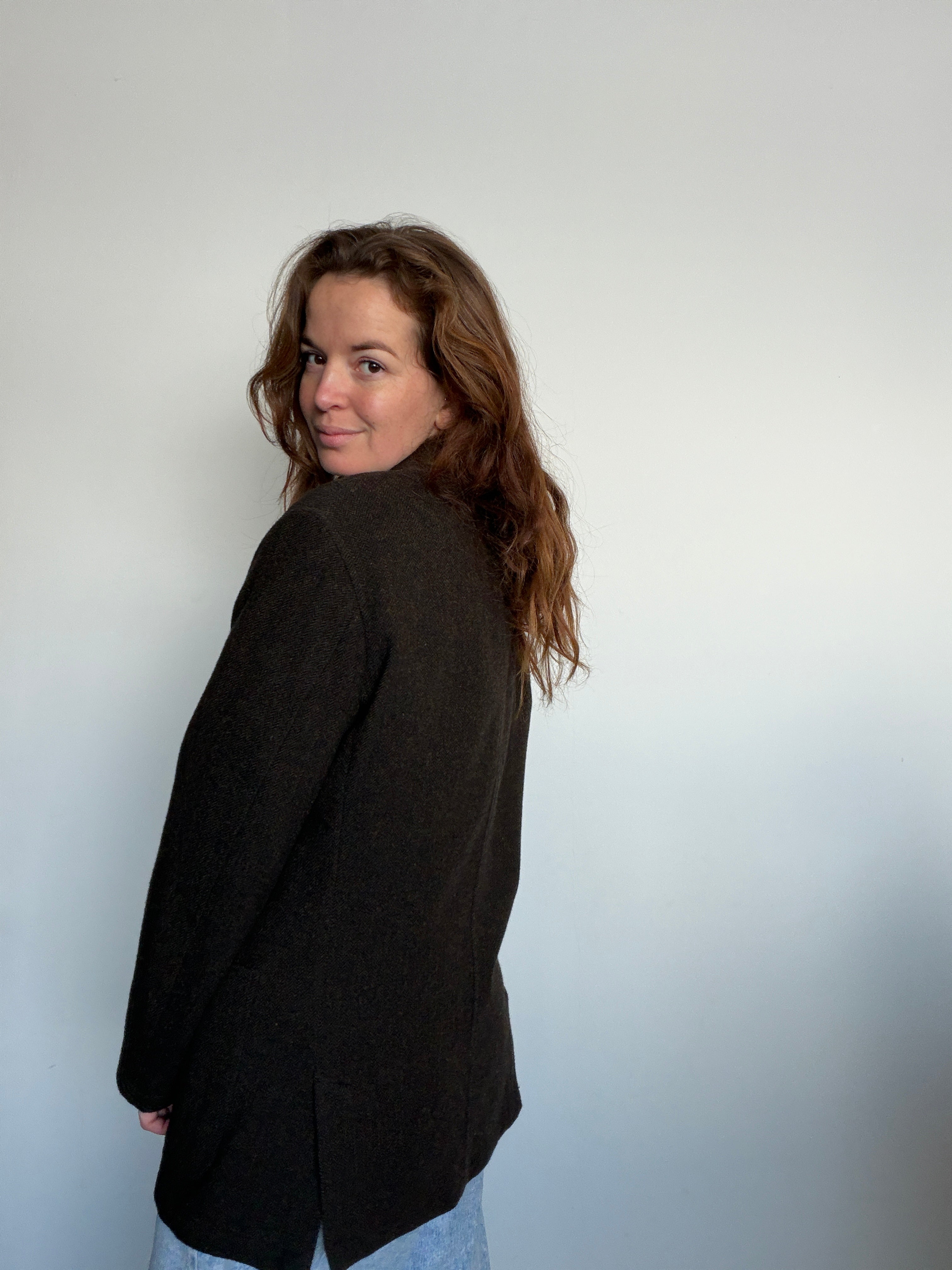 Oversized wollen blazer