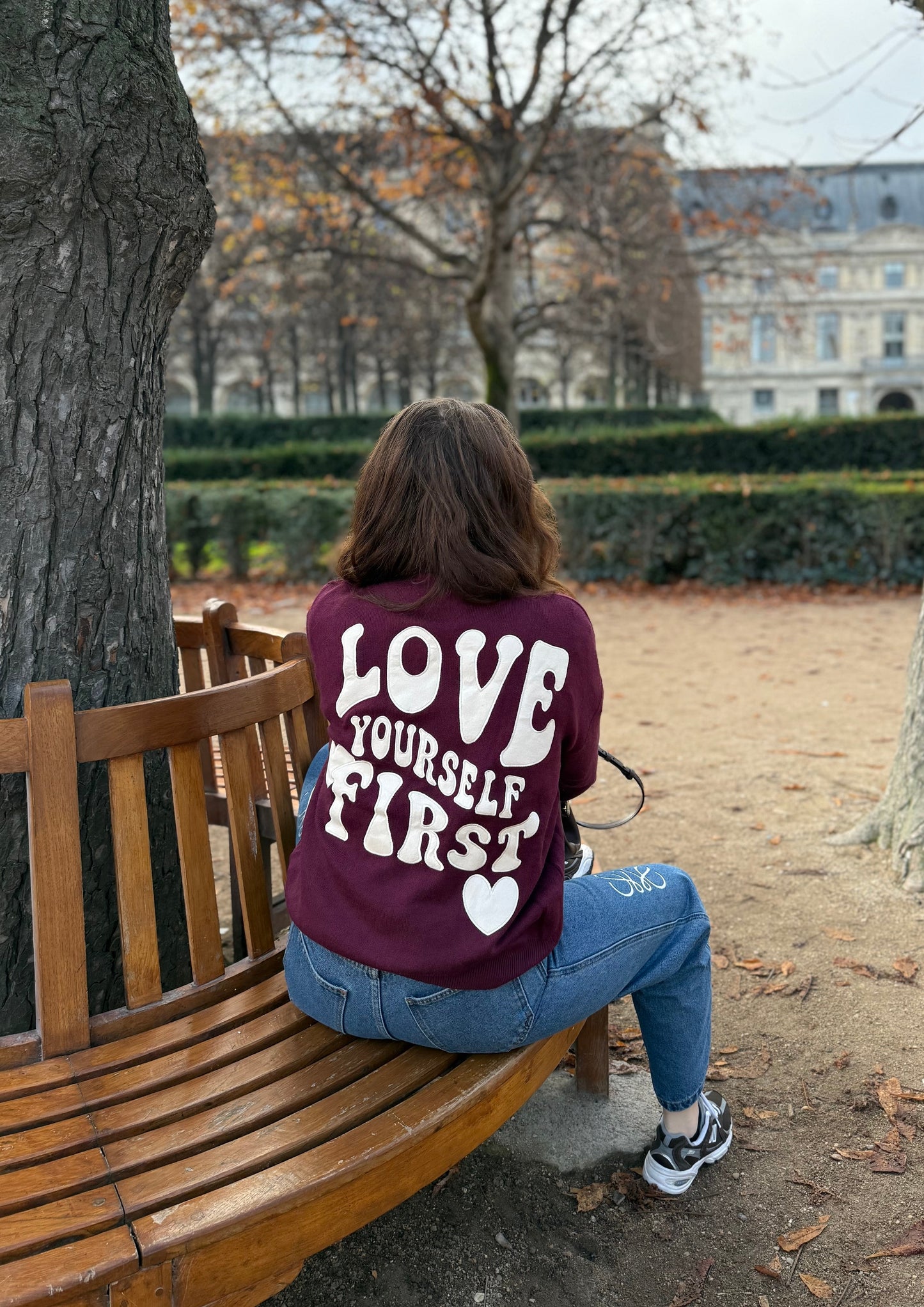 Love trui - Bordeaux