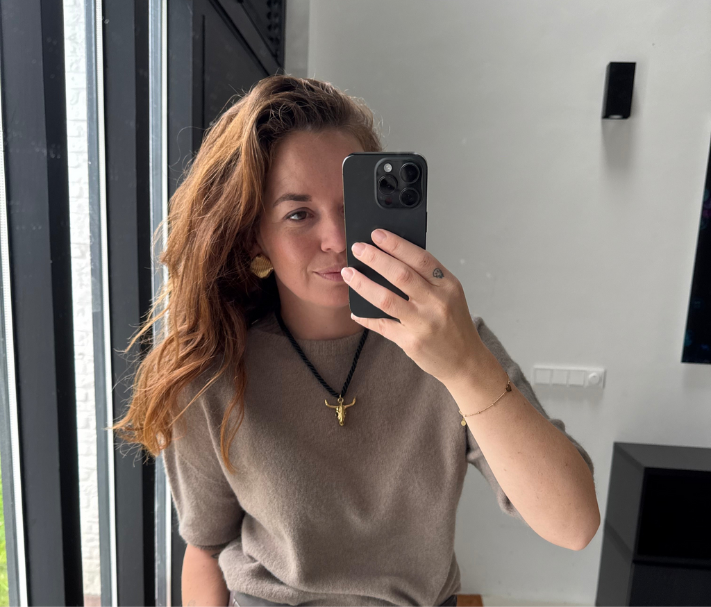 Schelpen oorbellen - Goud