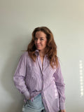 Paarse streepjes blouse