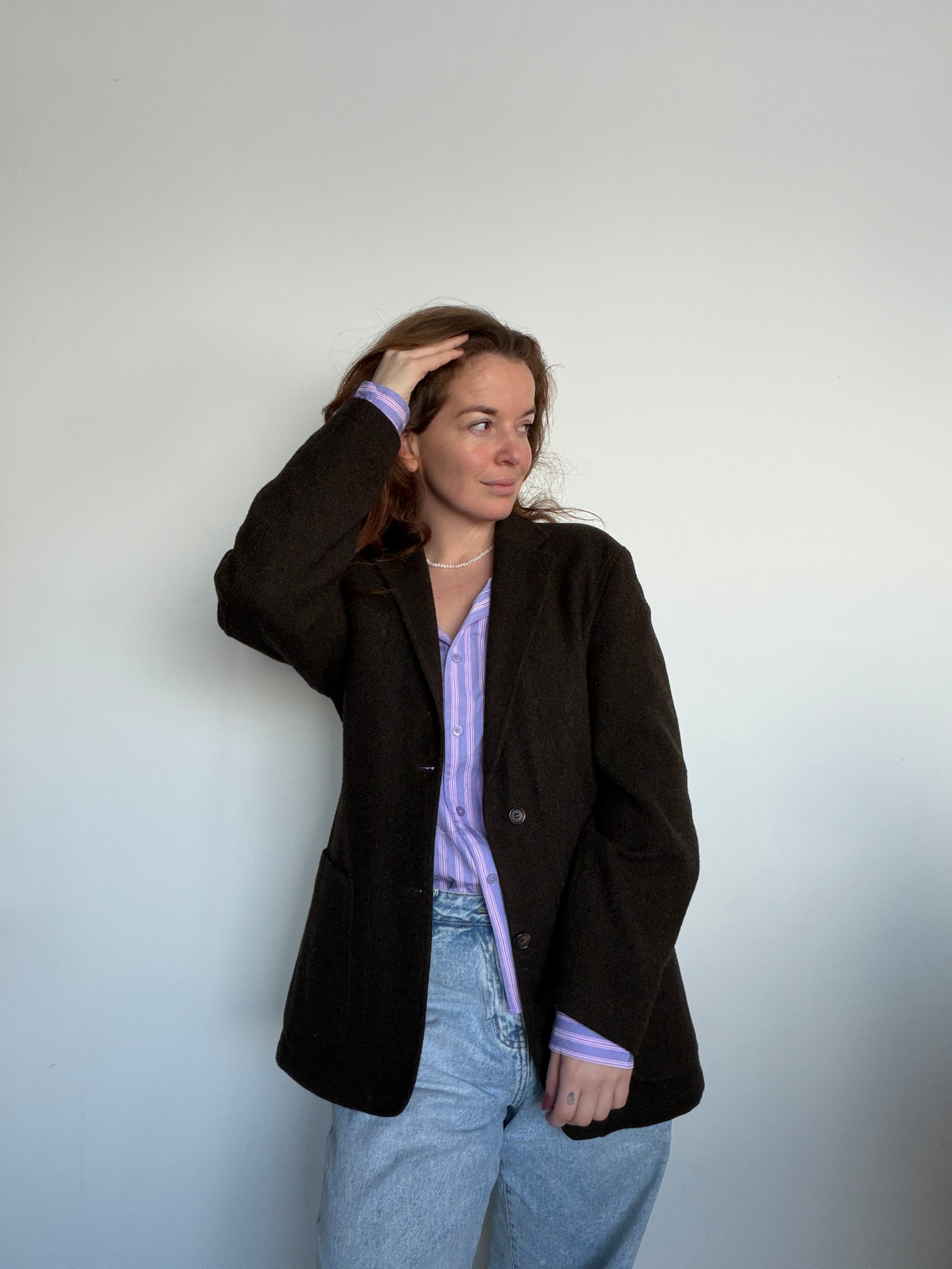 Oversized wollen blazer