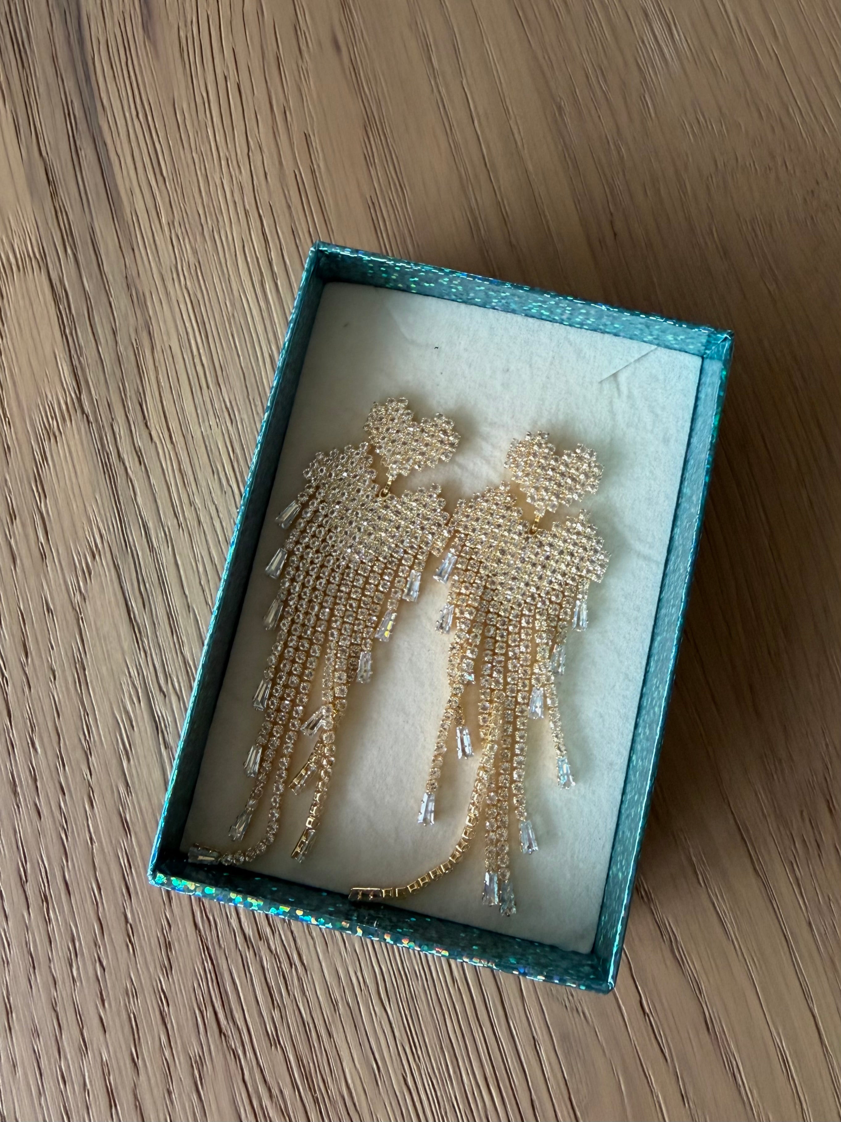 Valentijn gouden oorbellen