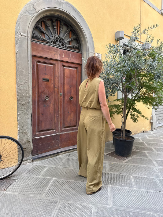 Olijfgroene pantalon