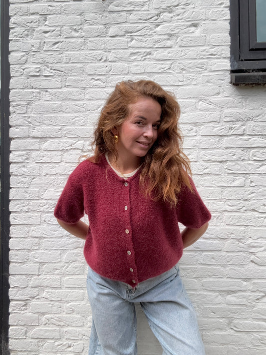 Burgundy vestje