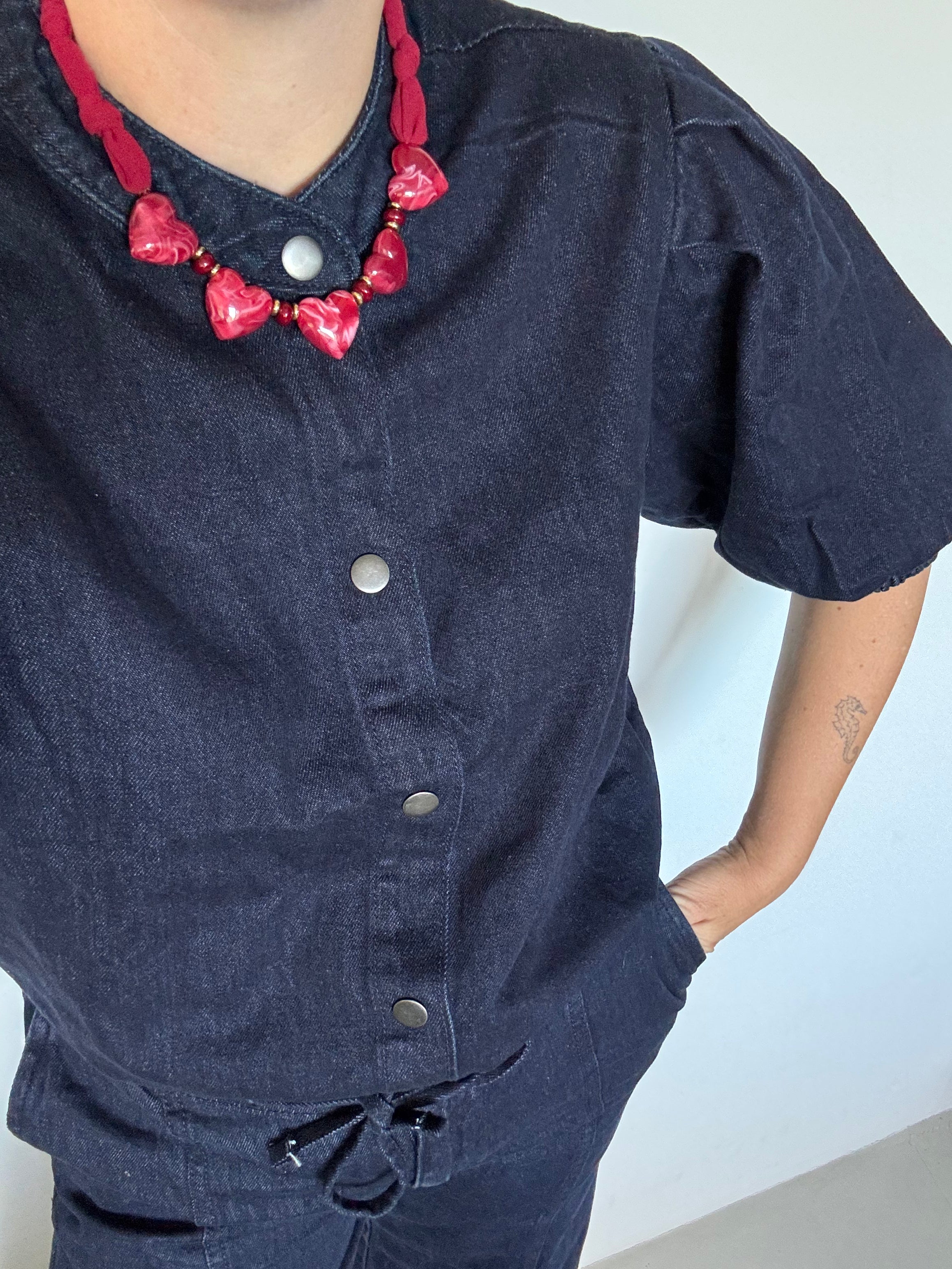 Love ketting hartjes - Rood