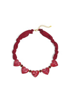 Love ketting hartjes - Rood