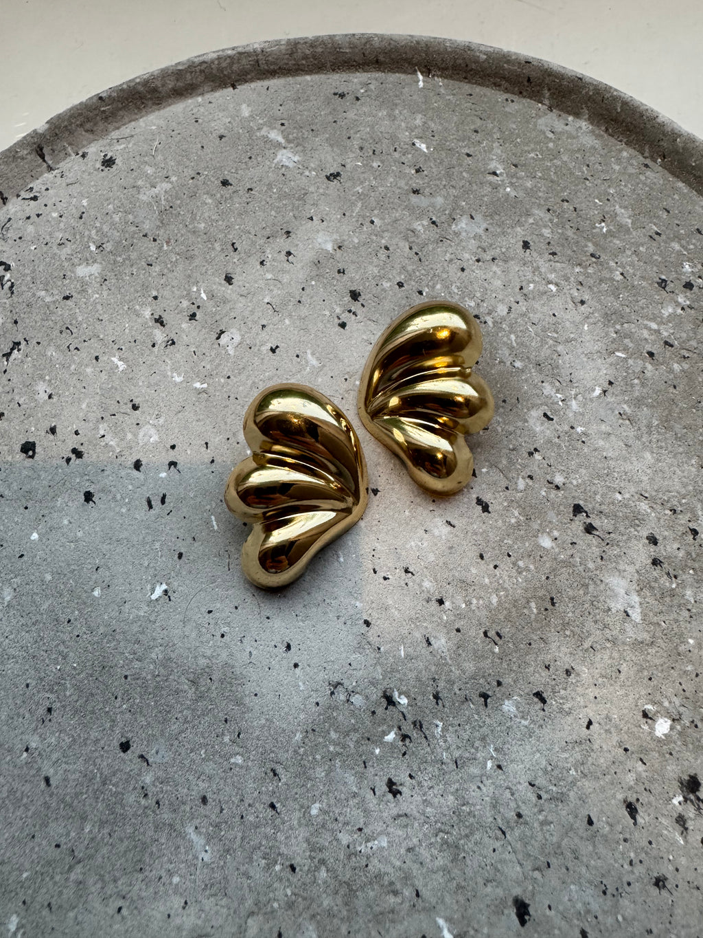 Wings oorbellen - Goud