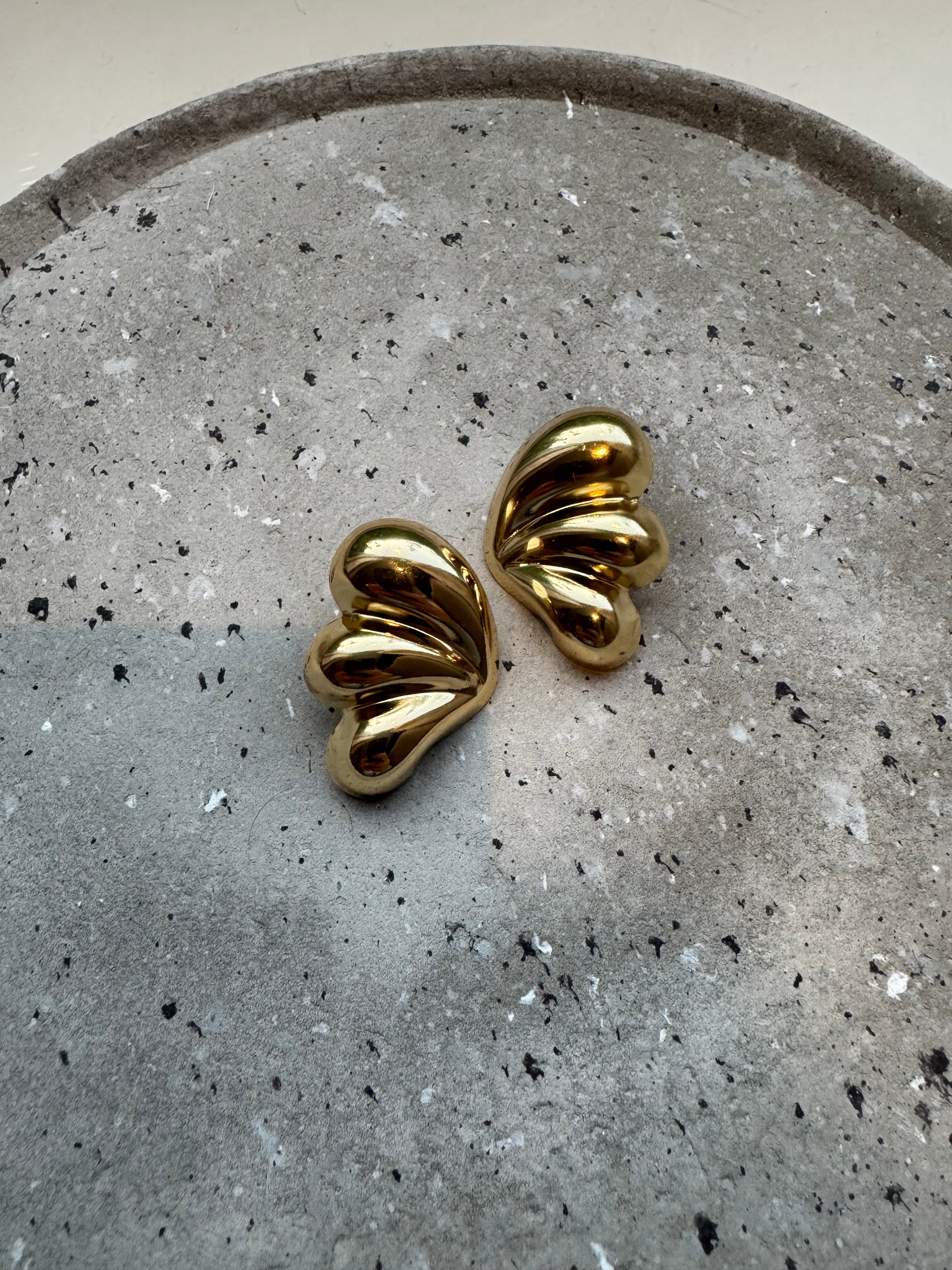 Wings oorbellen - Goud