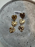 Hartjes oorbellen - Goud