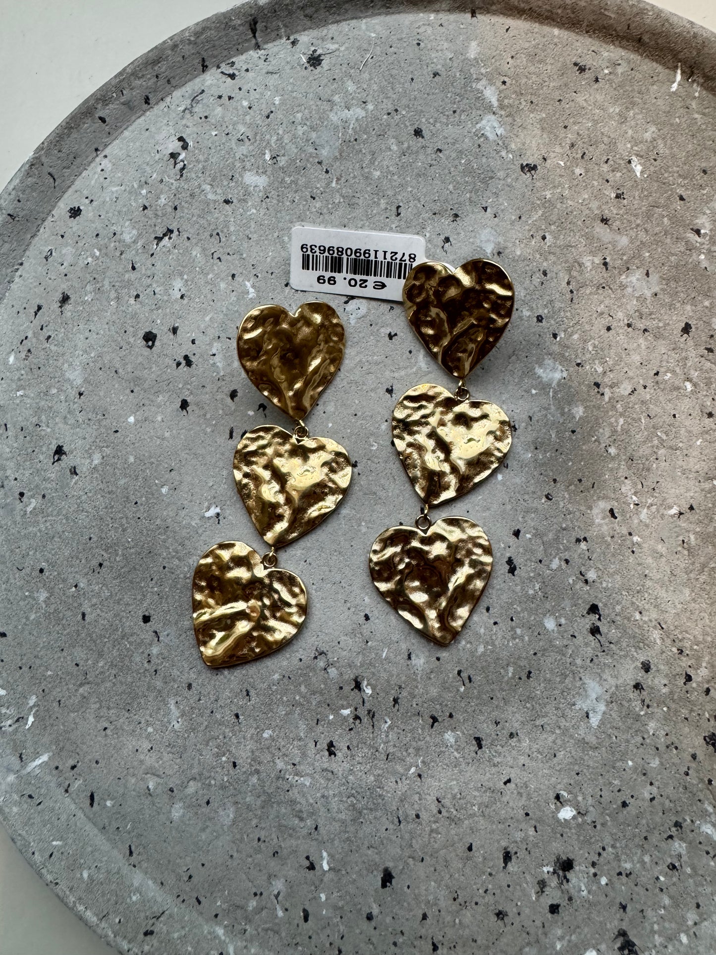 Hartjes oorbellen - Goud