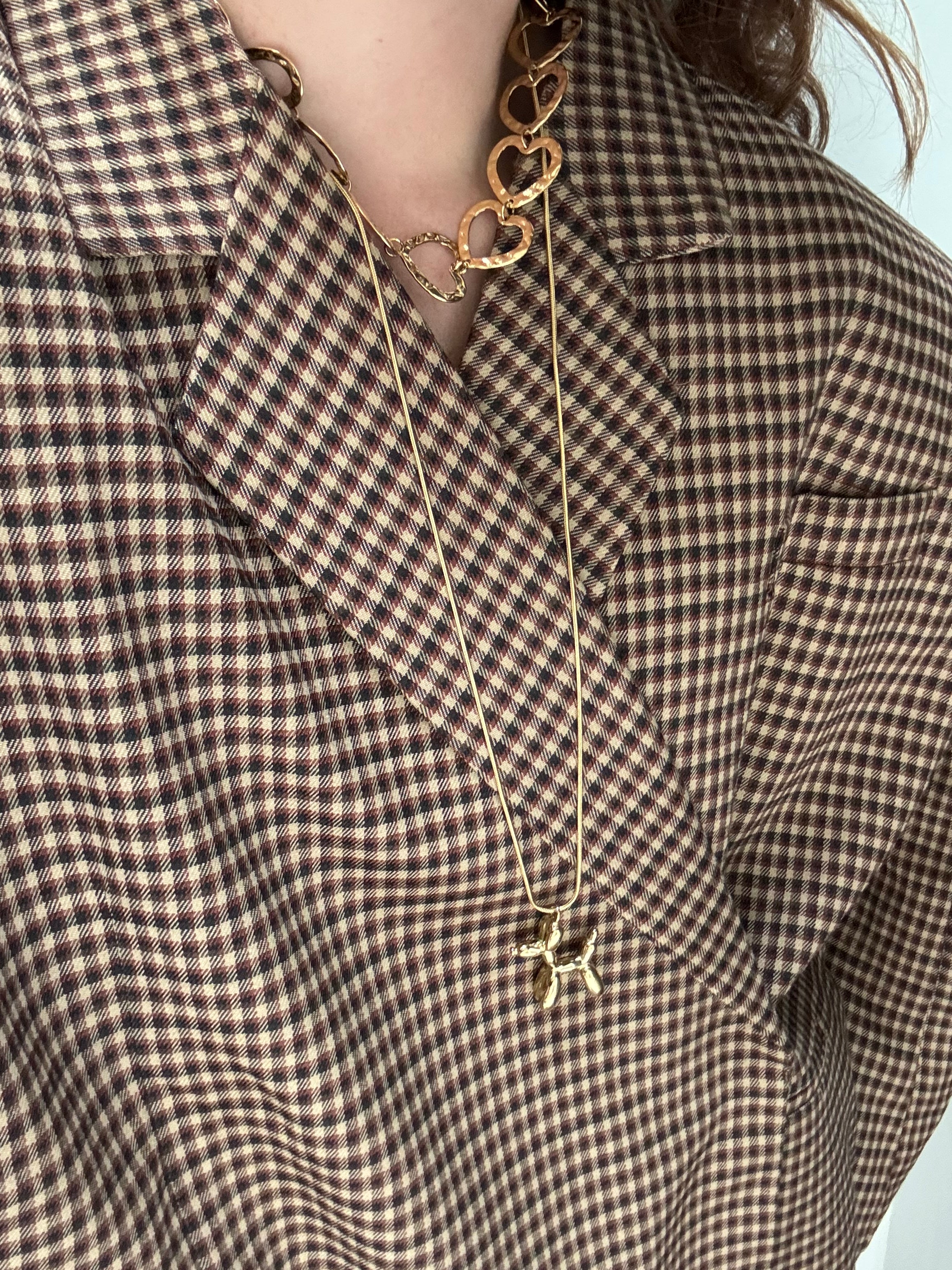 Infinity hartjes ketting - Goud